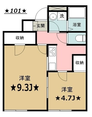 レオネクストグリーンフィールドの物件間取画像